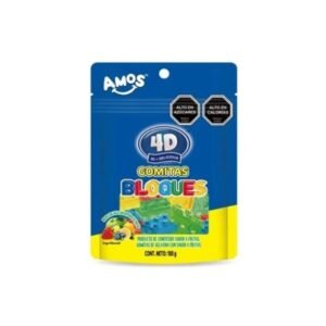 AMOS Gomitas 4D Bloques 100g