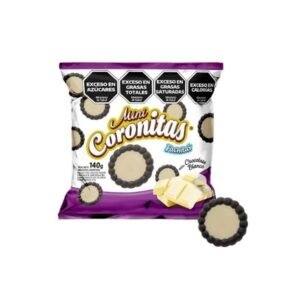 Galletitas Mini Coronitas Chocolate Blanco 140g.